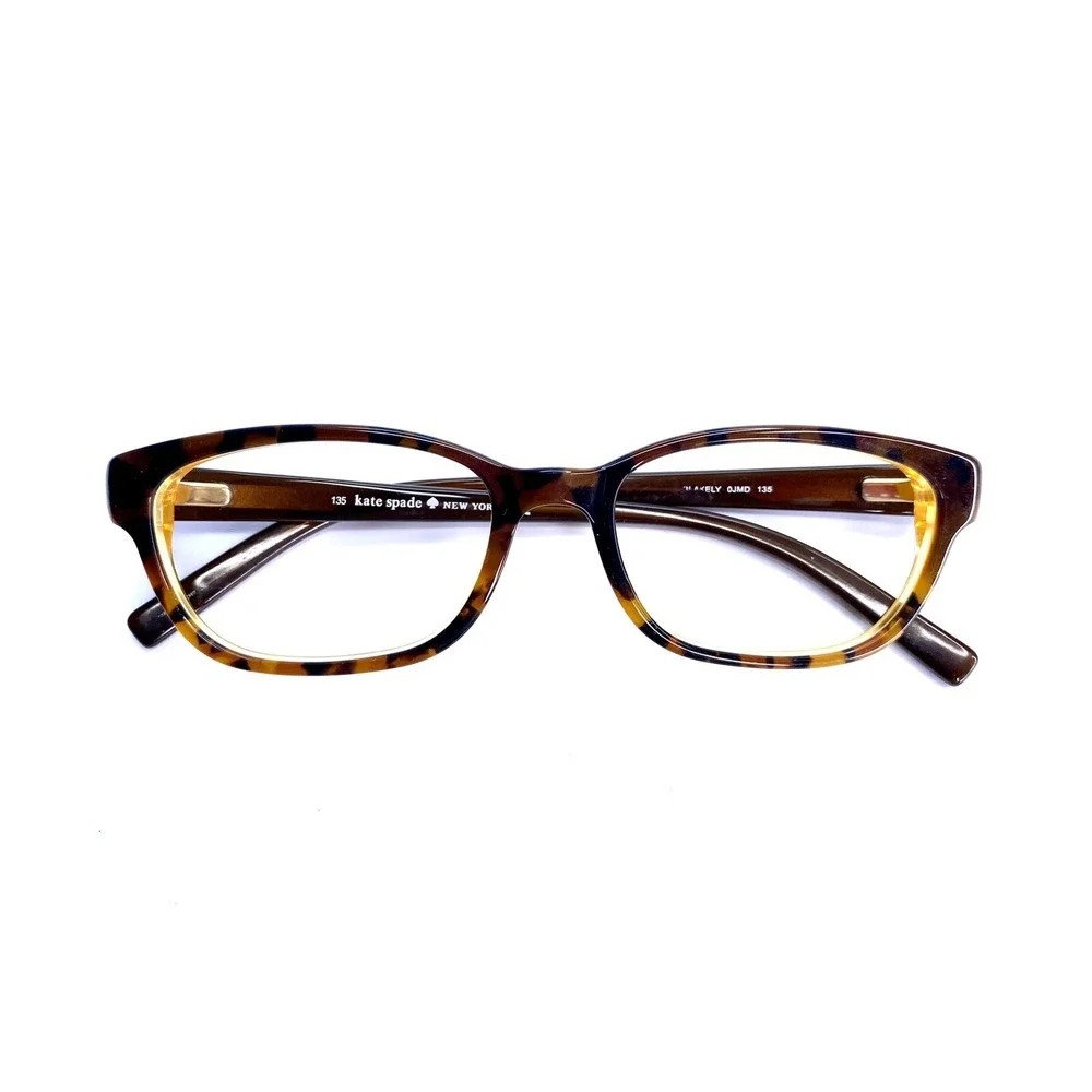 Kate Spade NY Eyeglasses Wayfarer Tortoise Clear Orange Blakely 0JMD 50 17 135